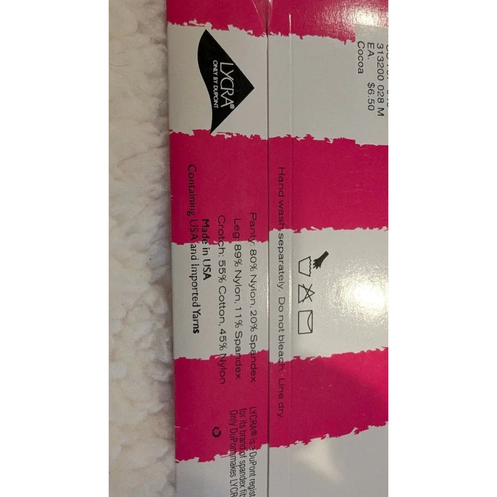 VICTORIA SECRET LASTING LUXURIES CONTROL TOP PANTYHOSE SHEER COCOA‎ MD VTG 90s